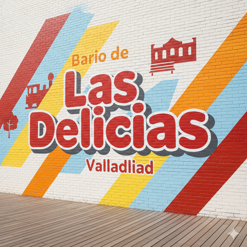 Vista aérea del barrio de Delicias en Valladolid, mostrando edificios residenciales y zonas verdes, reflejando el dinamismo del mercado inmobiliario local.
